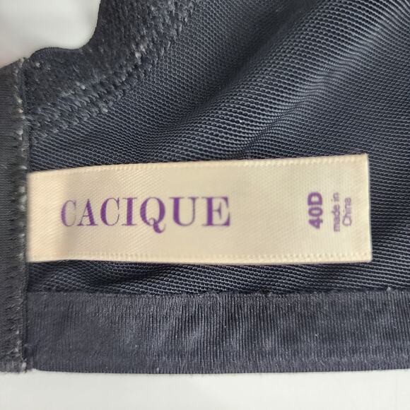 Cacique Smooth Lightly Lined Underwire Full Coverage Balconette Bra Size 40D - Picture 2 of 4